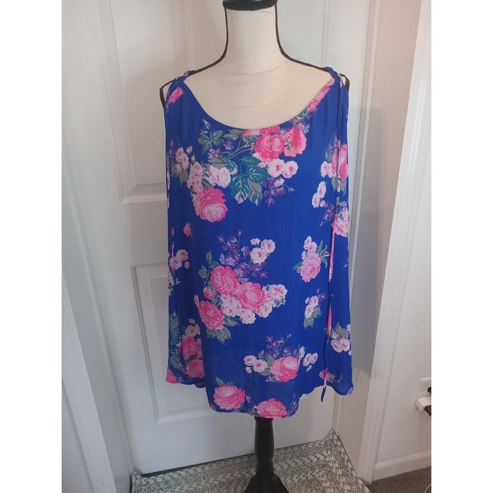 Torrid Women Sleeveless Blouse Tank Top Shirt Plus Size 4 4X‎ Floral B227 -16